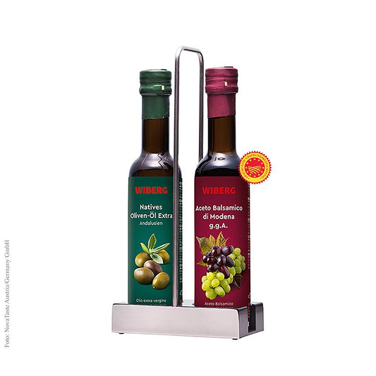 Wiberg Essig Öl Menage, mit Nativen Olivenöl & Aceto Balsamico g.g.A., 500 ml, 2 x 250ml