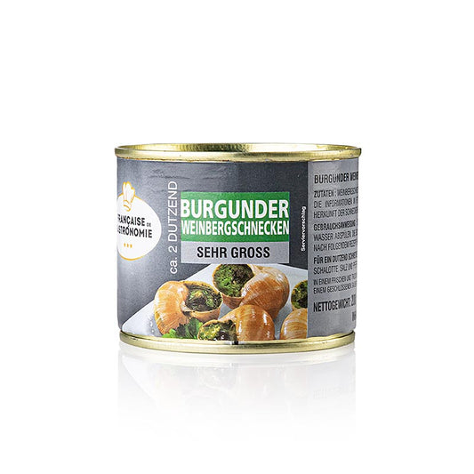 Escargots de Bourgogne, très gros, 2 douzaines, Francaise de Gastronomie, 200 g