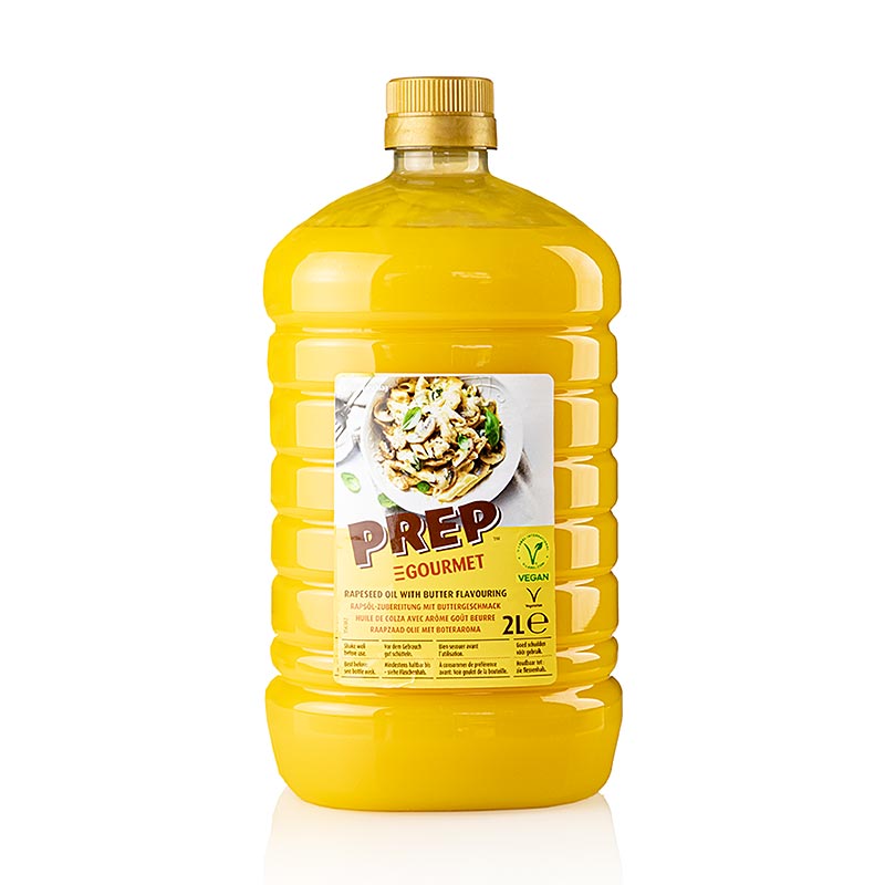 Prep Gourmet, olio vegetale al burro, 2 l
