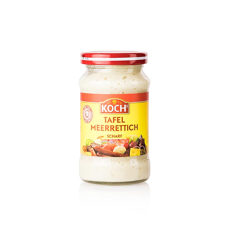 English: Tafelmeerrettich, Kochs, 200 g - Spicy horseradish condiment in a 200 gram package