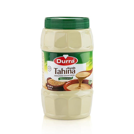 Tahini-Sesampaste Tahina von Durra, 800 g - Cremige Paste aus fein gemahlenen Sesamsamen für vielseitige kulinarische Kreationen Entdecken Sie den authentischen Geschmack des nahöstlichen Flairs von Durra