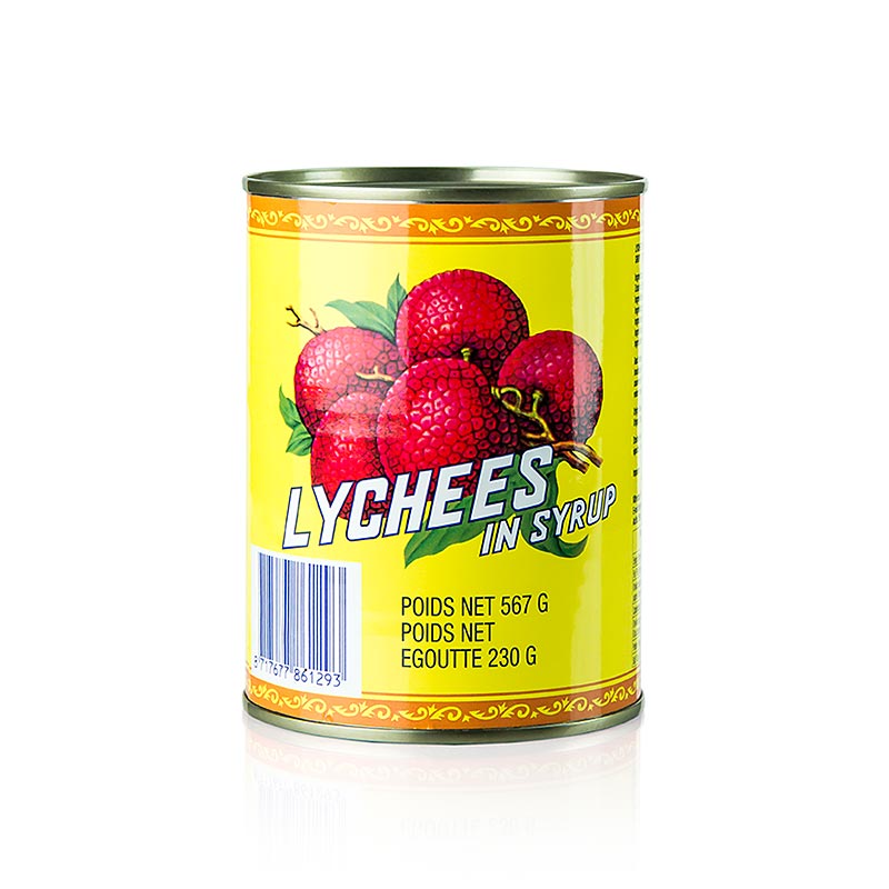 Ganze, geschälte, entsteinte und gezuckerte Lychees mit zartem, süß-aromatischem Geschmack Perfekt als Dessert oder in süß-sauren Gerichten Ideal leicht gekühlt mit Sirup auf Eiswürfeln