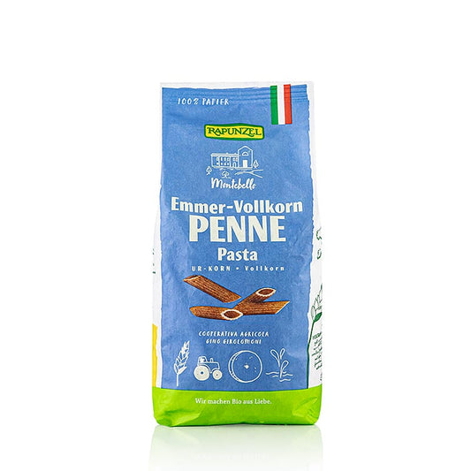 Rapunzel, Nouilles à l'amidonnier - Penne, blé complet, BIO, 500 g