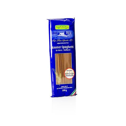 Bio-Spaghetti aus Emmer-Weizen, reich an Ballaststoffen und Nährstoffen, 500 g-Packung