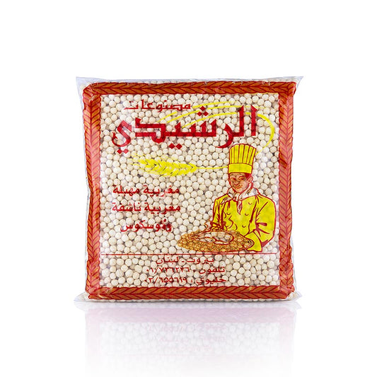 Authentischer 800 g Al Rashidi Mograbieh Cous-Cous, 5mm große Perlen aus Hartweizen