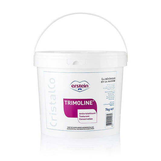 Trimoline, Invert Zucker für Eis und Ganache, 7 kg - Sirup aus Saccharose, der durch Einwirkung des Ferments Invertase oder durch Säure zu einem Gemisch aus gleichen Teilen Traubenzucker und Fruchtzucker wird, für besonders cremiges Eis geeignet
