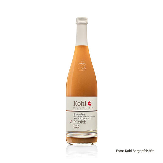 ESSENCE Bergapfelsaft + Pfirsich, 750 ml - Fruchtiger Saft mit dem Aroma von Bergapfel und Pfirsich, erfrischend und köstlich für den Genuss zu jeder Tageszeit