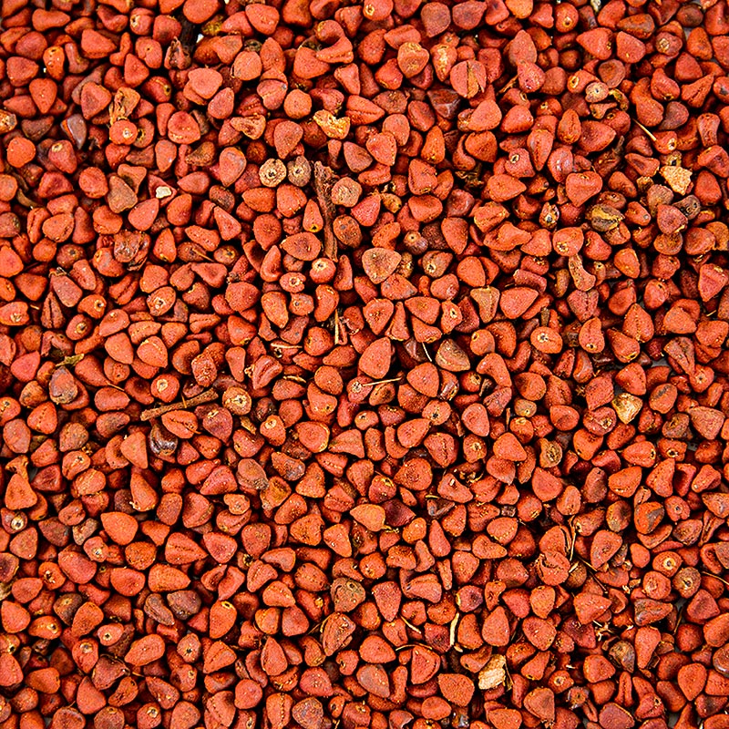 Annatto-Samen, vom Orleanstrauch, 100 g - Natürliches Färbemittel mit erdigem, leicht pfeffrigem Geschmack und blumigem Duft