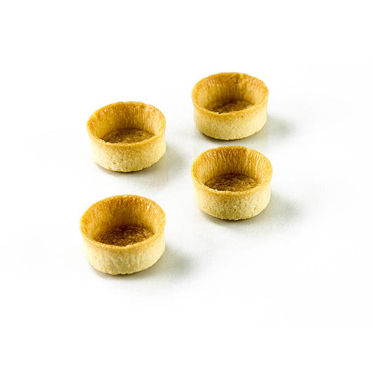 Mini Dessert-Tartelettes - Filigrano, rund, ø 3,8cm, H 1,8cm, Mürbeteig, 200 St - Dekorative, dünnen Tartelettes mit Schweizer Butter, palmfettfrei, perfekt für jedes Buffet und Dessertteller