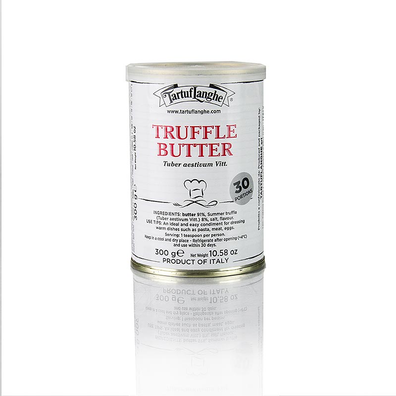 Tartuflanghe Bouquet - Trüffelbutter, 300 g, köstliche Butterspezialität mit aromatischen Trüffeln, perfekt zum Verfeinern von Gerichten und Genießen