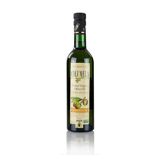Flasche natives Olivenöl Extra Columela Hojiblanca 500 ml aus Spanien, geeignet für Salate und andere Rezepte, hergestellt aus den besten Oliven