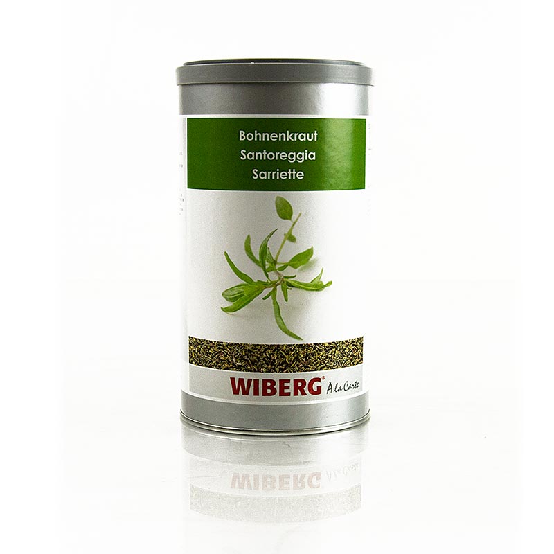 Wiberg Bohnenkraut getrocknet, 200 g - Pfeffrig, würzig-aromatisch und ideal zu Saucen, Suppen, Fleisch, Wild, Fisch, Hülsenfrüchten, Gemüse und Beilagen Traditionsreiches Familienunternehmen mit mehr Geschmack, Sorgfalt und Genuss