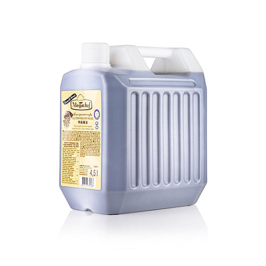 Soja-Sauce - glutenfrei, Megachef, 4,5 l - Natürlich gebraute Sojasauce ohne künstliche Zusatzstoffe, ideal für glutenfreie Gerichte Geeignet zum Würzen von Salatdressings, Suppen, Wok-Gerichten und Fleischspeisen