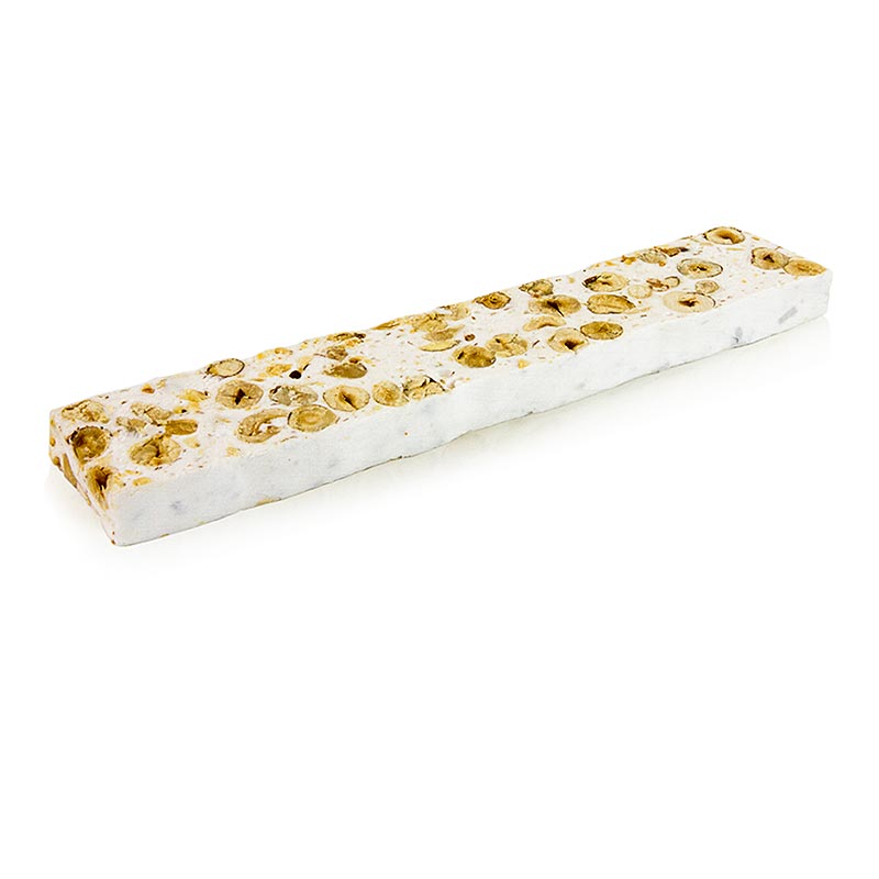Leckerer italienischer Torrone - weicher Riegel mit gerösteten Haselnüssen und Nocciole, 180 g