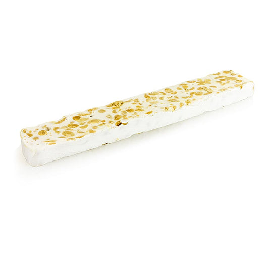 Italienische Torrone - Weicher Riegel mit gerösteten Erdnüssen und Arachidi, köstliche Patisserie und Dessertspezialität, unvergleichlicher Geschmack und Konsistenz, ein Muss für alle Turron-Liebhaber