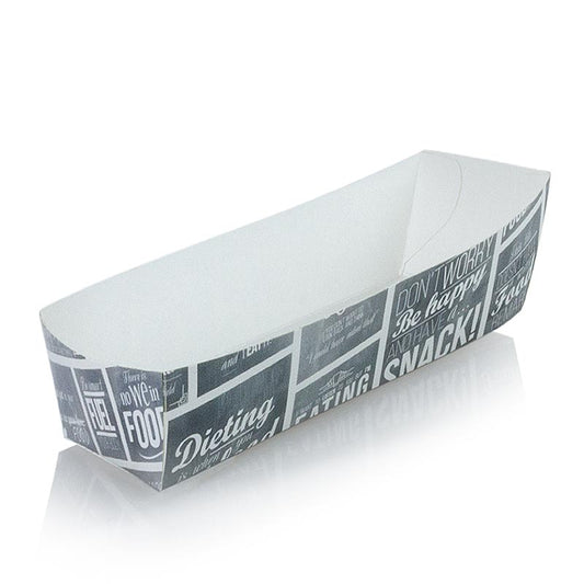 Einweg Tapas Schale, 105x33x30mm, Pappe, Kreide Konzept, 400 St - Hochwertiges Einwegbesteck und -geschirr aus Pappe für kreatives Tapas-Erlebnis