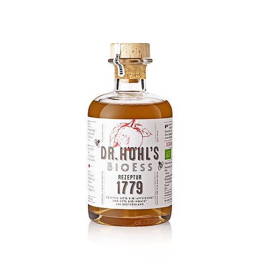 Apfel-Essig und Honig BioEss Rezeptur 1779, DE-ÖKO-012, 350 ml, süß-saure Harmonie aus bestem Bio-Apfelessig und feinstem Bioland-Imkerhonig, hergestellt aus deutscher Landwirtschaft