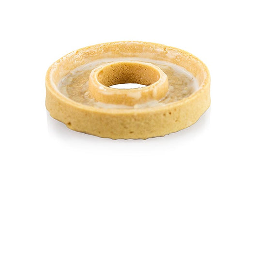 Knusprige Tartelettes aus Mürbeteig, gecoated mit dünnen Fettschicht