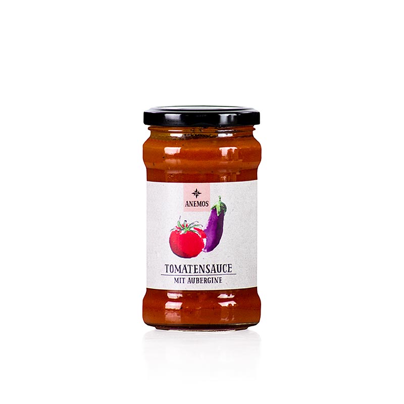 Angebot: ANEMOS Tomaten-Auberginen Pastasauce, 280 g - Leckere, vegetarische Sauce ohne Konservierungsstoffe, ideal zu Pasta und Fleischgerichten
