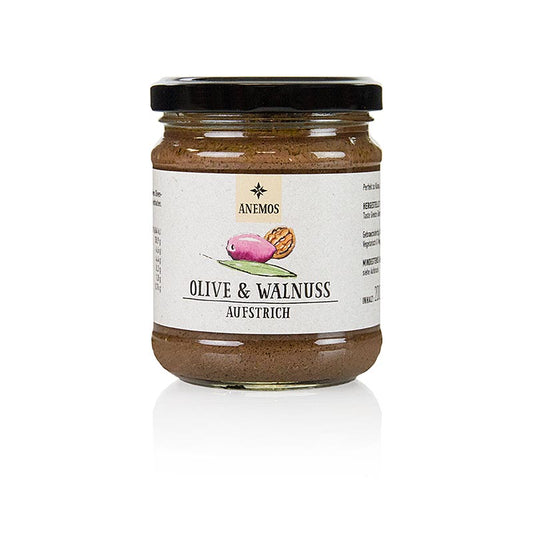 Oliven-Walnuss-Tapenade von ANEMOS, 200 g, ideal für mediterrane Gerichte