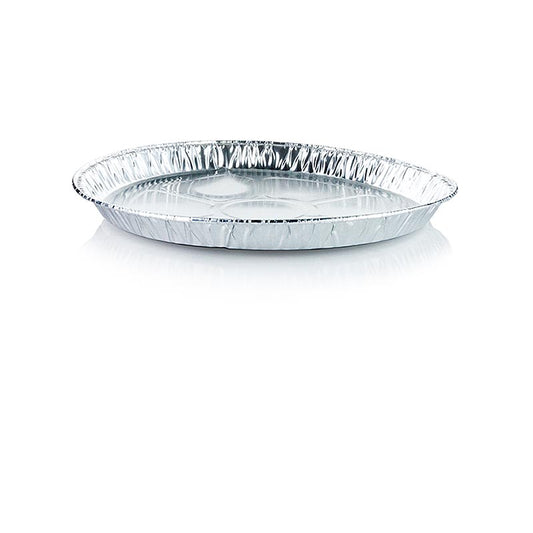 PAPSTAR - Barquettes en aluminium jetables pour plats à emporter, rondes, Ø 27 cm x 2,2 cm, lot de 5