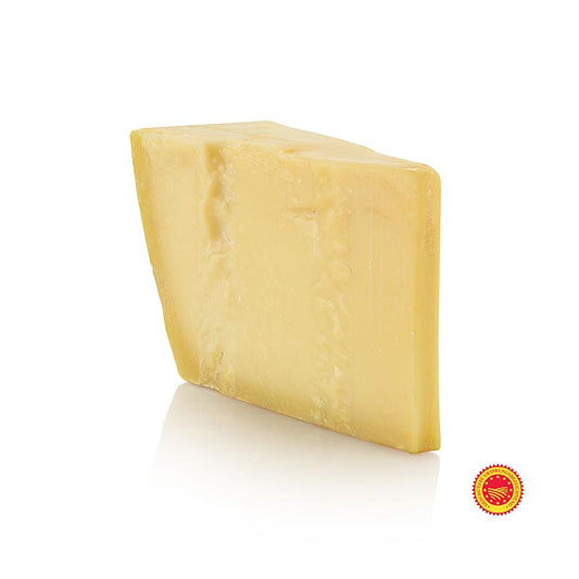Parmesankäse - Parmigiano Reggiano DOP (gU), 15 Monate gereift, ca1000 g - Handwerklich hergestellter italienischer Parmesankäse mit intensiver, kristalliner Textur und einzigartigem Geschmack Geeignet zur Verfeinerung von Pasta, Risotto und anderen Gerichten oder zum puren Genuss Ideal für kulinarische Enthusiasten und Profiköche