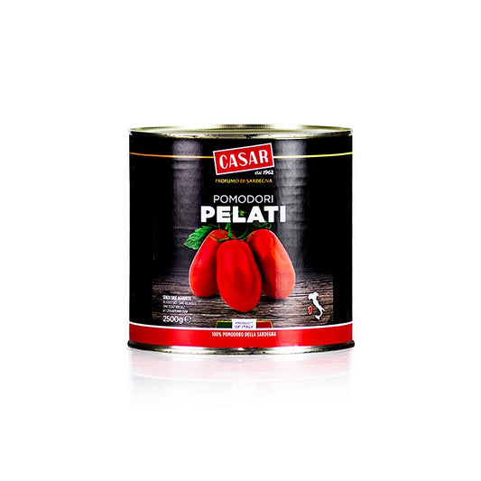 Geschälte Tomaten aus Sardinien, ganz und fruchtig, ideal für mediterrane Gerichte