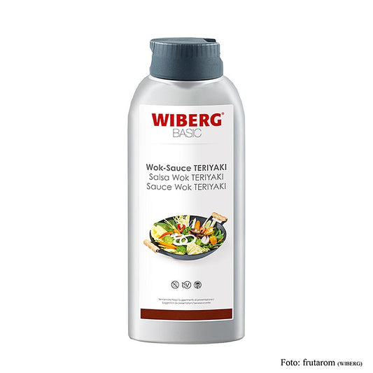 WIBERG BASIC Wok Sauce Teriyaki, Squeezeflasche, 652 ml - Teriyaki-Wok-Sauce zum Verfeinern asiatischer Gerichte in praktischer Squeezeflasche
