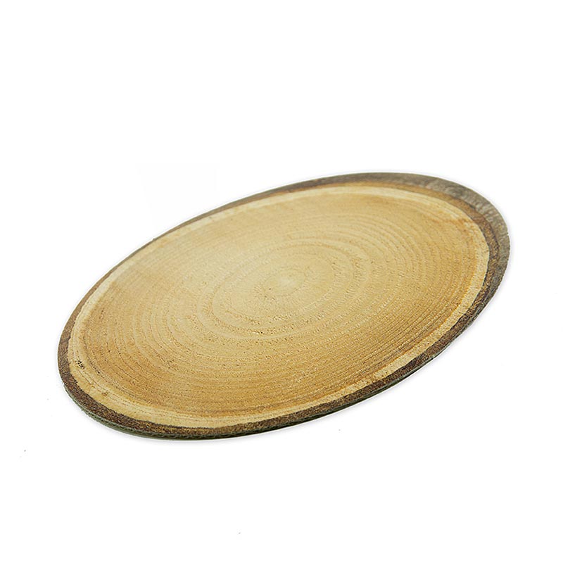 Dekoplatte Baumscheibe aus Pappe -S-, oval, 200x150mm, 1 St - Natürliche und stilvolle Verpackung für Ihr Produkt