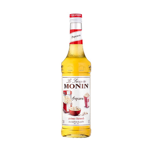 Monin Popcorn Sirup, 700 ml - Hochwertiger Sirup für Cocktails, Saucen, Desserts und aromatisierten Kaffee Vielfältige Möglichkeiten und außergewöhnlich hohe Konzentration