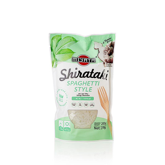 Shirataki alla maniera degli spaghetti, a base di radice di konjac, Miyata, 270 g