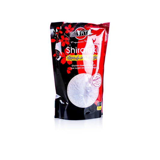 Shirataki Spaghetti Style aus Konjakwurzel von Miyata - glutenfrei, fettfrei und kalorienarm, perfekt für ein einzigartiges Geschmackserlebnis!
