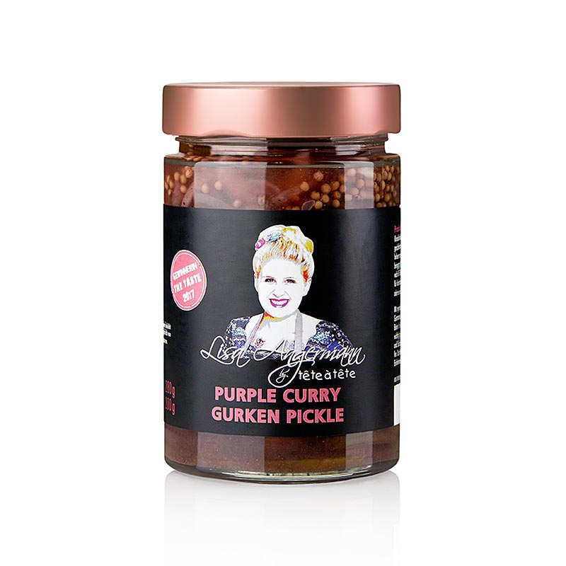 Gurken Pickle mit Purple Curry, roten Zwiebeln, perfekt für Burger und BBQ-Gerichte