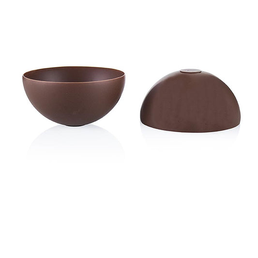 Schokoform - Halbkugel, Milchschokolade, 70mm, Cluizel, 375 g, 30 St - Volumen: 90m Schokoladenschalen ´ready to be filled´ aus Vollmilchschokolade Kayambé 45% Kakao