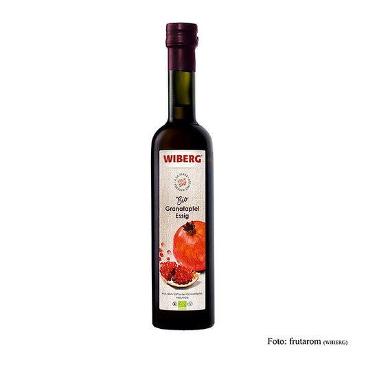 Bio-Granatapfel-Essig mit fruchtigem Geschmack, erfrischender Säure, ideal für orientalische und mediterrane Salatkreationen