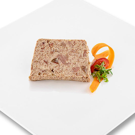 Streichbare Alliance Gourmande Rilette aus Entenfleisch und 45% Stopfleber, perfekt für Toast und Sandwiches, verfeinert mit Chutney oder Kräutern