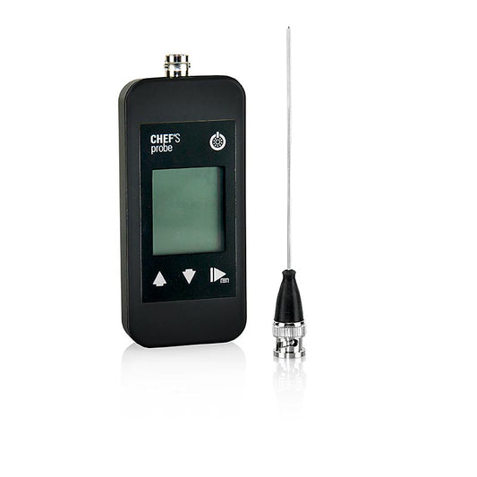 Termometro a sonda con display digitale, sonda a inserimento, 1,5 mm, nero, 1 pz.