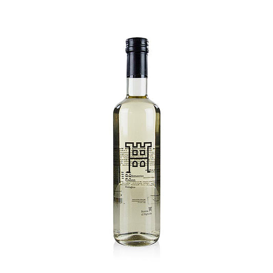 Balsamico Bianco Condimento, Rocca di Vignola, BIO, 500 ml - Weißer Traubenmost Condimento mit Aceto-Note für Salate und helle Saucen, klare Fonds, helles Fleisch und Fisch - IT-BIO-007