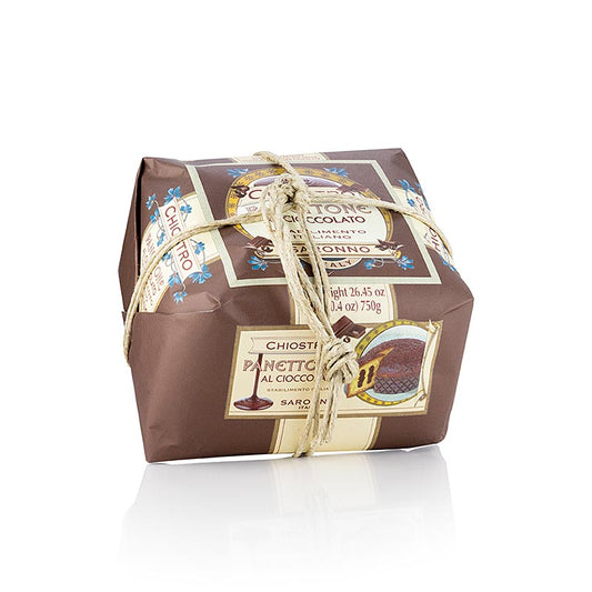 Weihnachtskuchen Panettone - mit Schokostückchen und -cremefüllung, 750 g