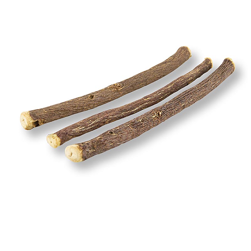 Süßholzwurzel, in ganzen Stangen, 200 g - Naturprodukt mit stark süßem und erwärmendem Aroma, ideal für die Herstellung von Lakritz und die Verbesserung von chinesischem Fünf-Gewürze-Pulver, ca 15cm lang