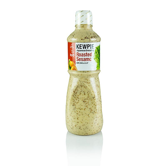 Sesamdressing - Goma-Dressing, für Salat, Gemüse, Nudeln, Fleisch, Kewpie, 1 l - Röstiges Sesamdressing von Kewipe mit leichten Sojanoten, ideal für Salate, Fleisch- und Meeresfrüchtegerichte, Sushi oder Gyoza