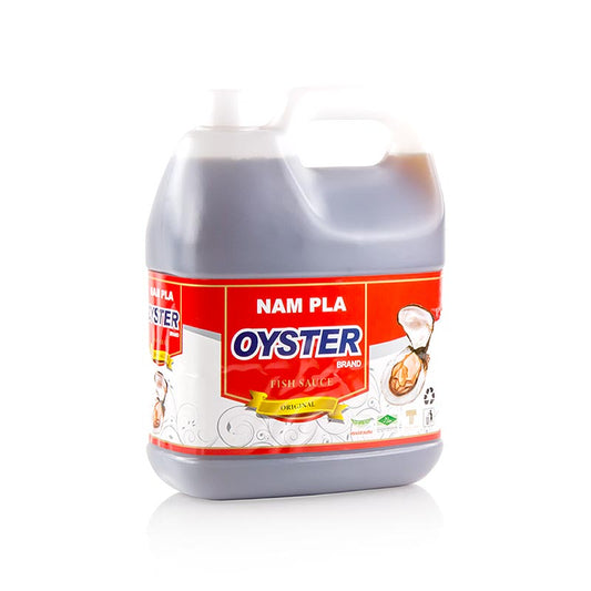 Fisch-Sauce, hell, Oyster Brand, 4,5 l - Traditionell fermentierte Sauce aus eiweißreichen Fischen, reift für Monate in Holzfässern, unentbehrlich in der südostasiatischen Küche