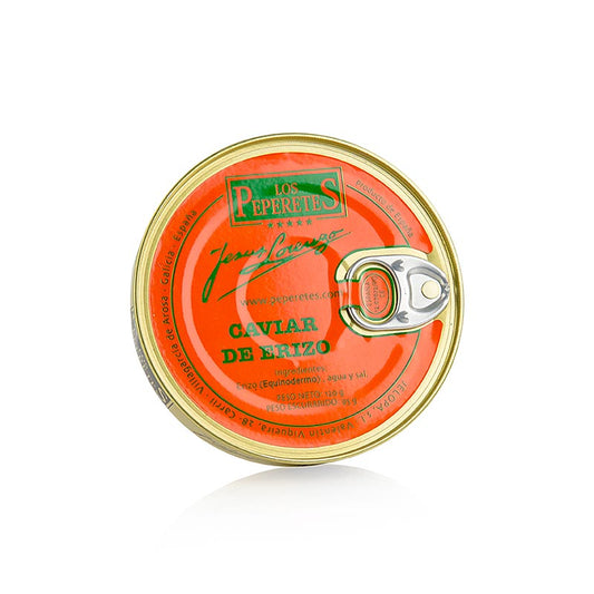 Seeigelrogen/-kaviar, Los Peperetes, 120 g - Feine Delikatesse aus Galizien, zarter Meeresgeschmack, von Hand geerntet und verarbeitet, ideal für Toast, Rührei und Pasta - Meeresfrucht-Konserven der Extraklasse aus Galicien von Los Peperetes