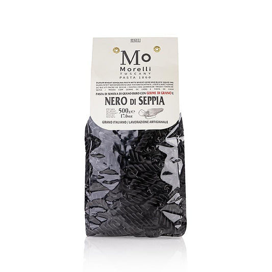 Morelli 1860 Fusilli, neri, al nero di seppia, 500 g