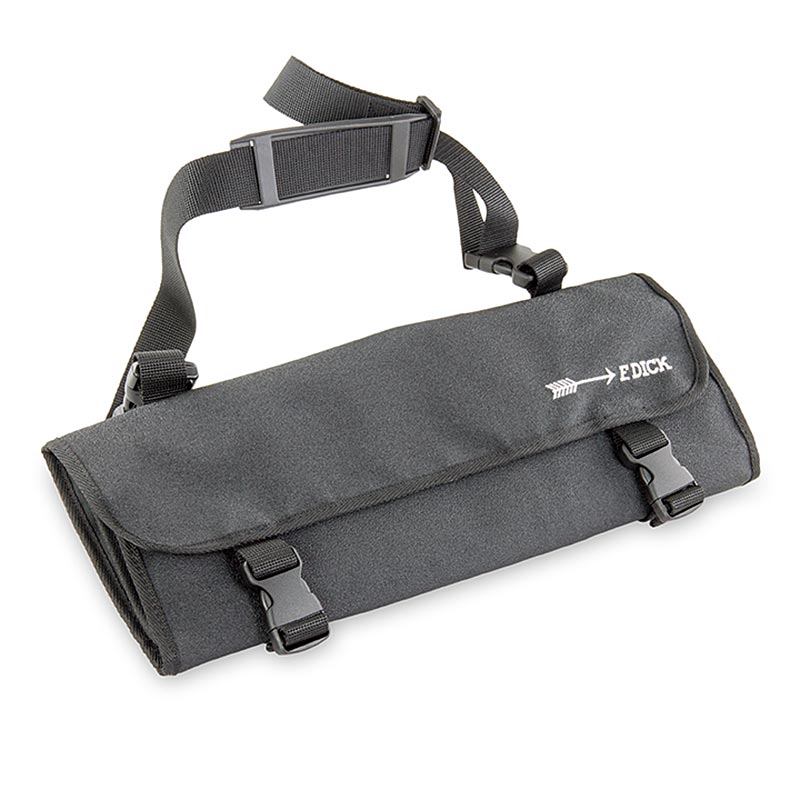 Textil-Rolltasche für 12 Messer, robustes Material, sicherer Verschluss, leicht zu reinigen
