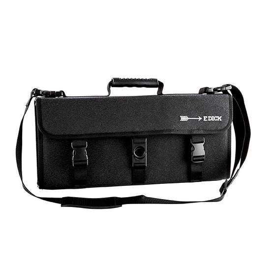 Schwarze Messertasche aus strapazierfähigem Material, mit Platz für 12 Teile, geeignet für DICK-Messer, 1 Stück