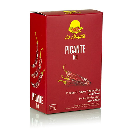 Peperoni secchi, affumicati, piccanti, circa 5-7 Pezzi, La Chinata, 25 g