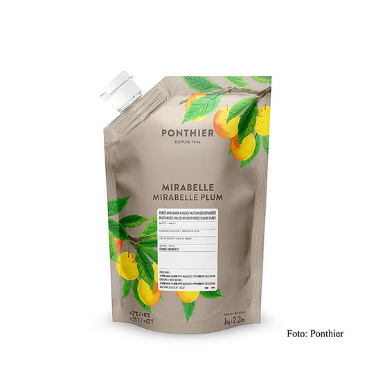 Püree aus 1 kg Mirabellen aus Lothringen, mit Zucker, ideal für Backwaren und Desserts