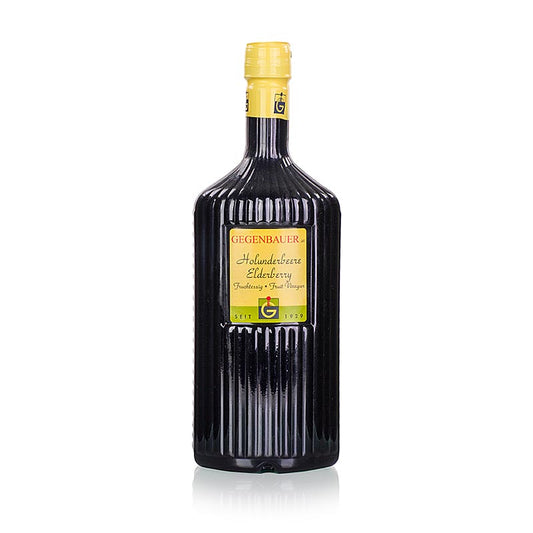 Frucht Essig Holunder, 5% Säure, 1 l - Aromatischer Essig für Salate, Saucen und Fleischgerichte, hergestellt von Gegenbauer - Wiener Essig Brauerei Ideal für Gourmetköche!