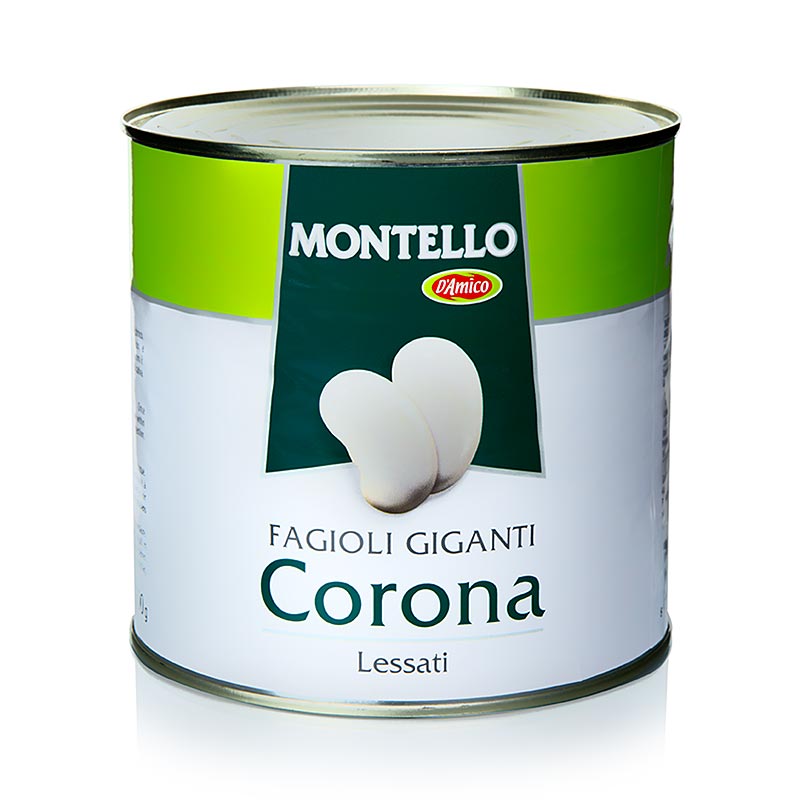 Große gegarte Corona-Bohnen von Montello, 2,5 kg, für eine köstliche und nährstoffreiche Mahlzeit